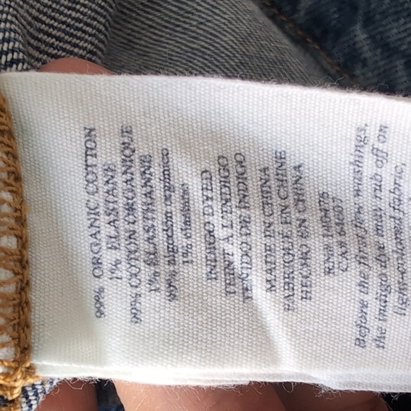 Faherty Michelle Denim Organic Cotton Dress Sea Bright Wash NWT Size 4 - Picture 8 of 8